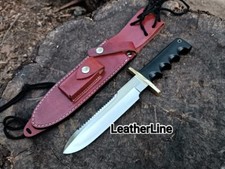Coltello Bowie Caccia Stile Randall Subacqueo Personalizzato Fatto a Mano D2 Tool Acciaio