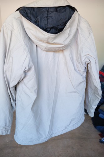 Vintage London Fog Clipper Mist Long Beige Full Zip Rain Jacket Men's Size Small - Picture 11 of 12