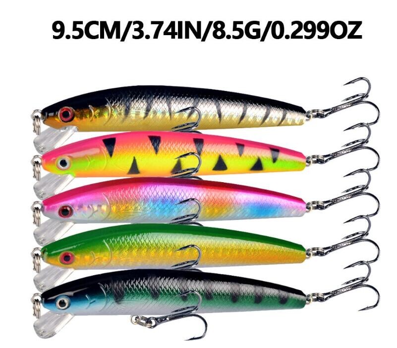 48PCS Minnow Fishing Lures Set Artificial Hard Baits Popper Crankbaits  Swimbaits | eBay