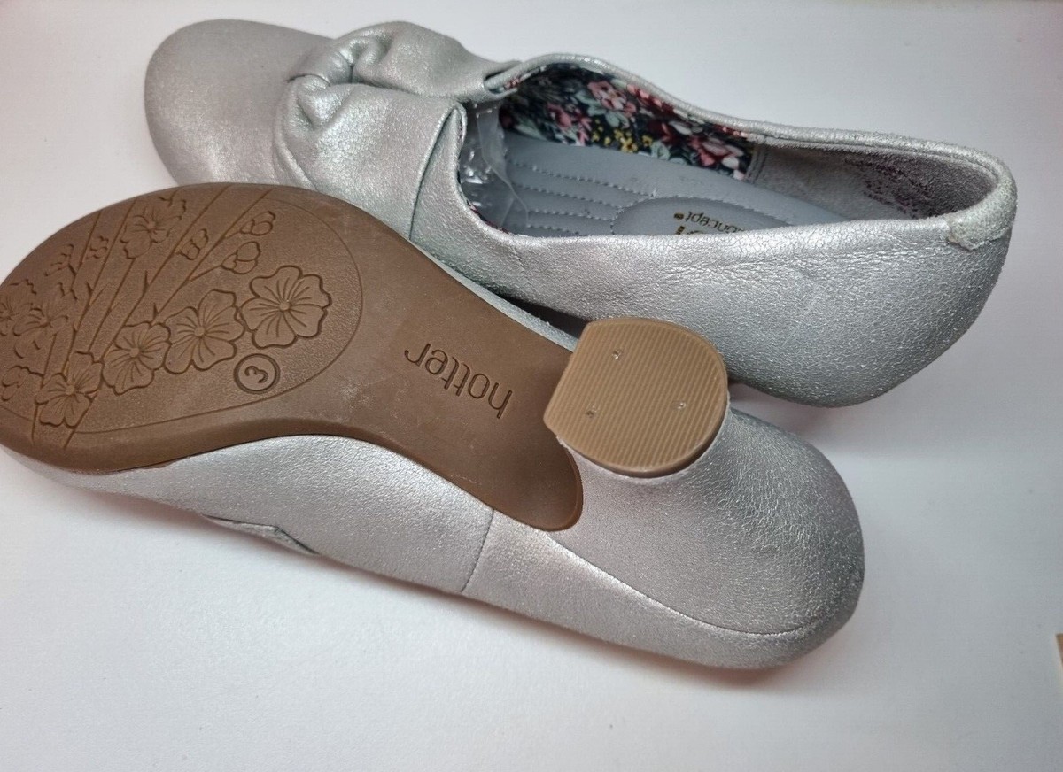 Ladies Hotter Silver Vintage style Shoes Size UK EU 36 US