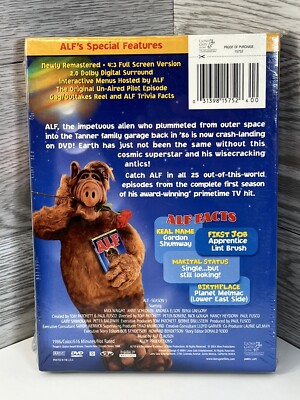 ALF: Season One (DVD) Four-Disk Set Brand New Sealed 31398157526| eBay