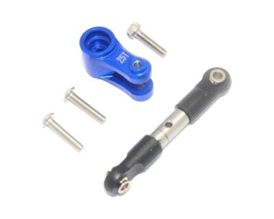 GPM Racing Alu Servo Arm mit Gestänge blau GPMTXMS16025TB MAXX, Wide MAXX, Maxx 