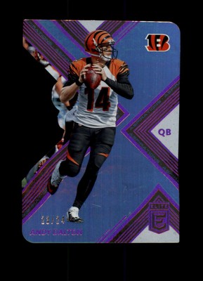 2017 Panini Elite Aspirations Die-Cut Andy Dalton #18 ...