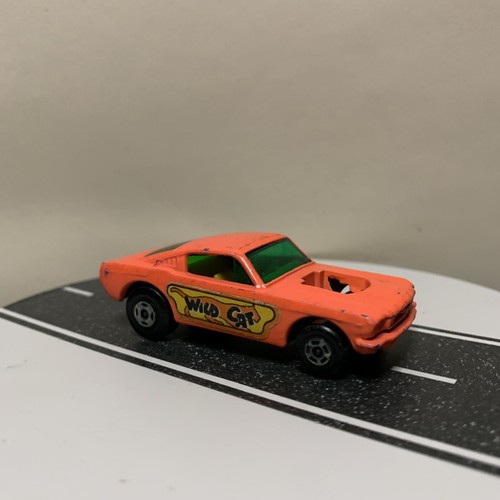 Matchbox Lesney Superfast No. 8 Mustang Wildcat Dragster Fluorescent Pink/Orange - Picture 12 of 21