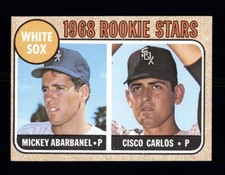 1968 Topps #287 WHITE SOX ROOKIE STARS ABARBANEL CARLOS - Vintage Baseball Card
