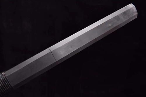 Espada recta japonesa de doble filo Tsurugi Shirasaya Katana Dark Shadow Ninja - Imagen 4 de 19