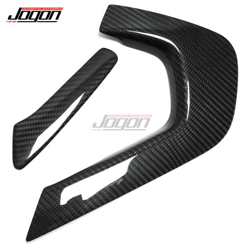 Carbon Fiber Central Control Armrest Cover Trim For Chevrolet Corvette C7 14-19 - Picture 9 of 9