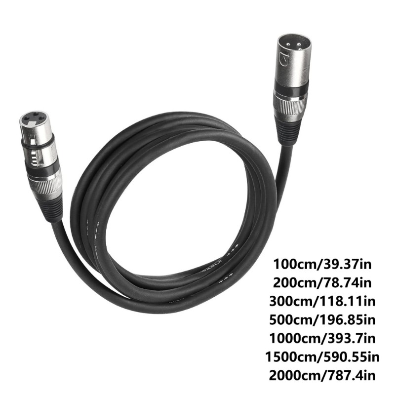 Balanced 3Pin XLRs Stage Cable Male to Female Sound Cable for Microphones Studio thumbnail 5
