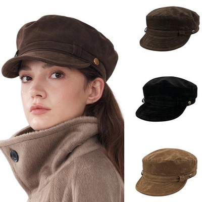 Retro Newsboy Cap für Damen Paperboy Hut Schirmmütze Malermütze Baskenmütze