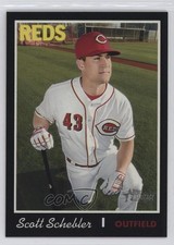 2019 Topps Heritage Black /50 Scott Schebler #225 0t0b