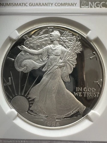 1986-S American Silver Eagle Proof NGC PF69 Ultra Cameo 1 oz .999 Silver