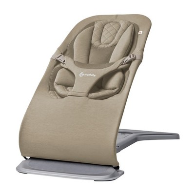 Bouncer Seat 3-in-1 Baby Rocker 5.5-25lbs Adjustable Heights Cream Ergobaby