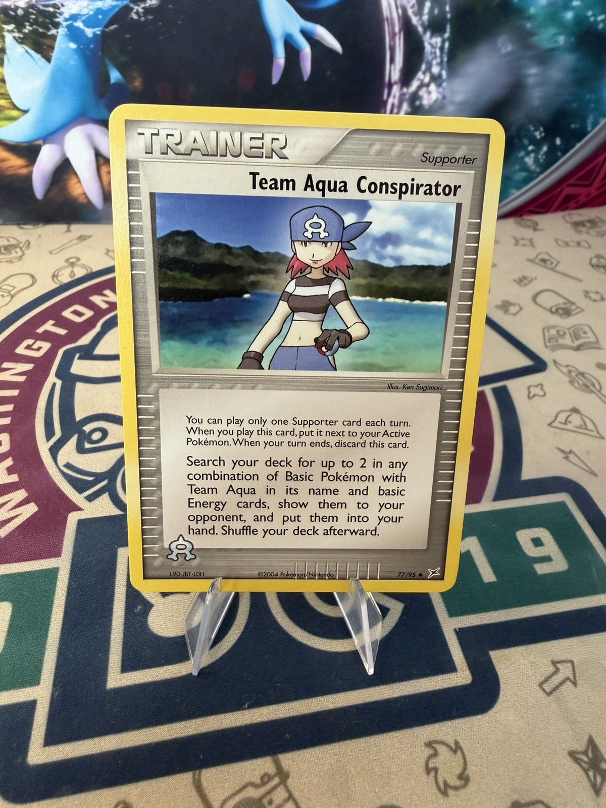 Team Aqua Conspirator 77/95 Uncommon Ex Team Magma vs. Team Aqua Pokemon Card