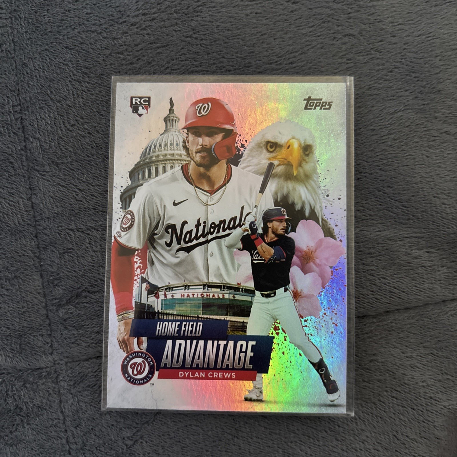 2025 Topps Chrome Baseball Dylan Crews RC HOME FIELD ADVANTAGE Nationals