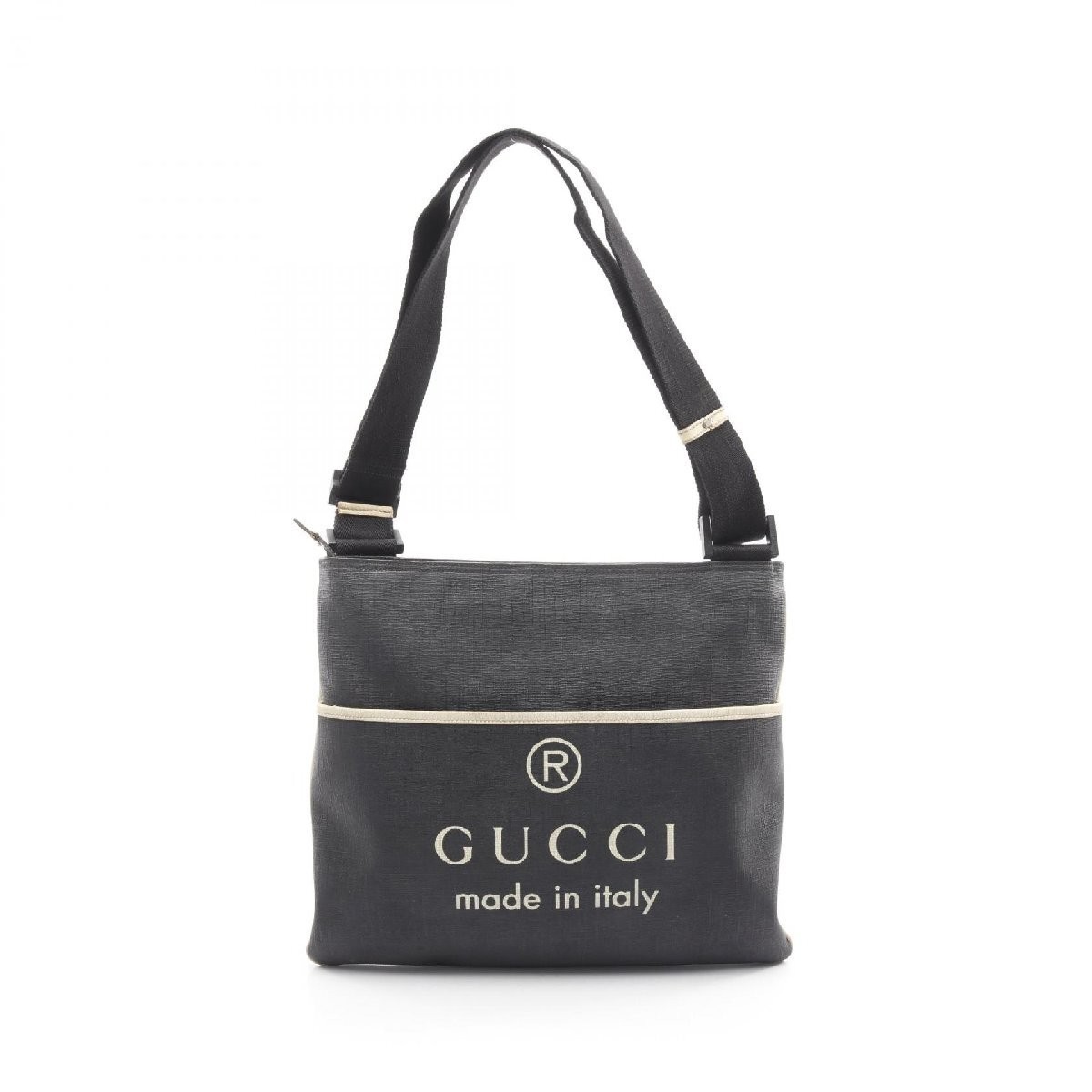 GUCCI Messenger Bag Shoulder  PVC coated canvas 323266