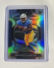 2025 PANINI SELECT OMARION HAMPTON #2 SILVER PRIZM ROOKIE RC