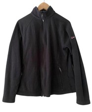 Berghaus Womens Black Fleece Jacket Zipped Pockets Full Zip Logo UK 16