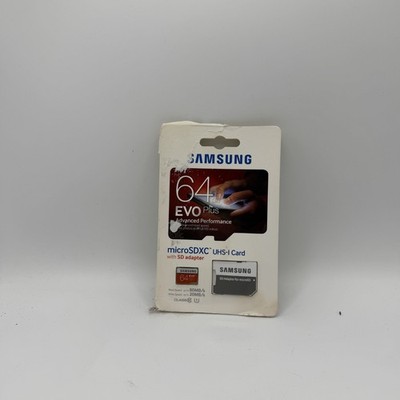 Samsung High Speed 64GB Micro SD Card+Adapter for HD Smartphones/Tablets/Cameras