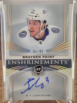 2018-19 Upper Deck The Cup Enshrinements Auto Brayden Point /99 Lightning E-BP