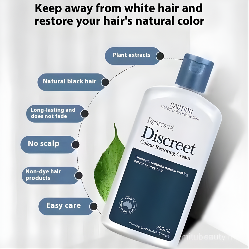 Restoria Discreet 250ml Grey Hair Color Restoring Cream for Men