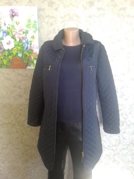 Women Hobbs Coat Navy Polyester M