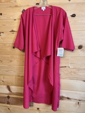 LuLaRoe Shirley Cardigan Duster Small Pink Open Front NWT Kimono Style D