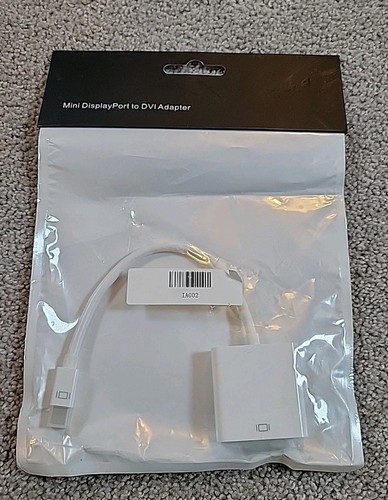 MINI DISPLAY PORT TO DVI ADAPTER BRAND NEW - Picture 1 of 2