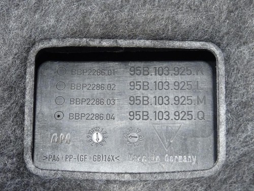 AFDEKPLAAT MOTOR Porsche Macan (95B) SUV 2.0 16V Turbo (DKNA) 95B103925 - Afbeelding 6 van 6