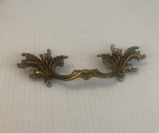 Vintage French Provincial Leaf Drawer Pull Handle No Screws Single