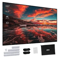 High-Density Portable Projector Screen 150'' Home Outdoor Camping 3D HD 16:9