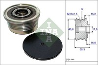 1X Ina 535 0048 10 Generatorfreilauf FüR Renault Nissan Opel Vauxhall Volvo
