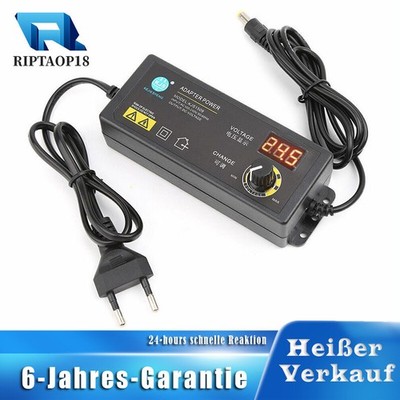 Einstellbares Netzteil 3-36V 2 A 60W Netzadapter Stromadapter mit LED Anzeige DE