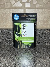 Genuine HP 62 XL Black 62 Tri-Color Ink Catridges 2 Pack N9H67FN 07/2026 NEW