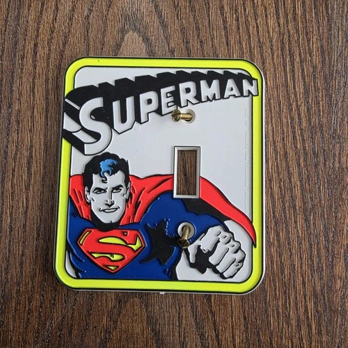 vtg 1976 National Periodical Publications Superman Light switch Wall plate