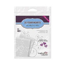 3L Corporation Self-Adhesive Scrapbook Foam Embellishment Shapes Hearts