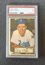 1952 Topps - #1 Andy Pafko (Red) - PSA 1