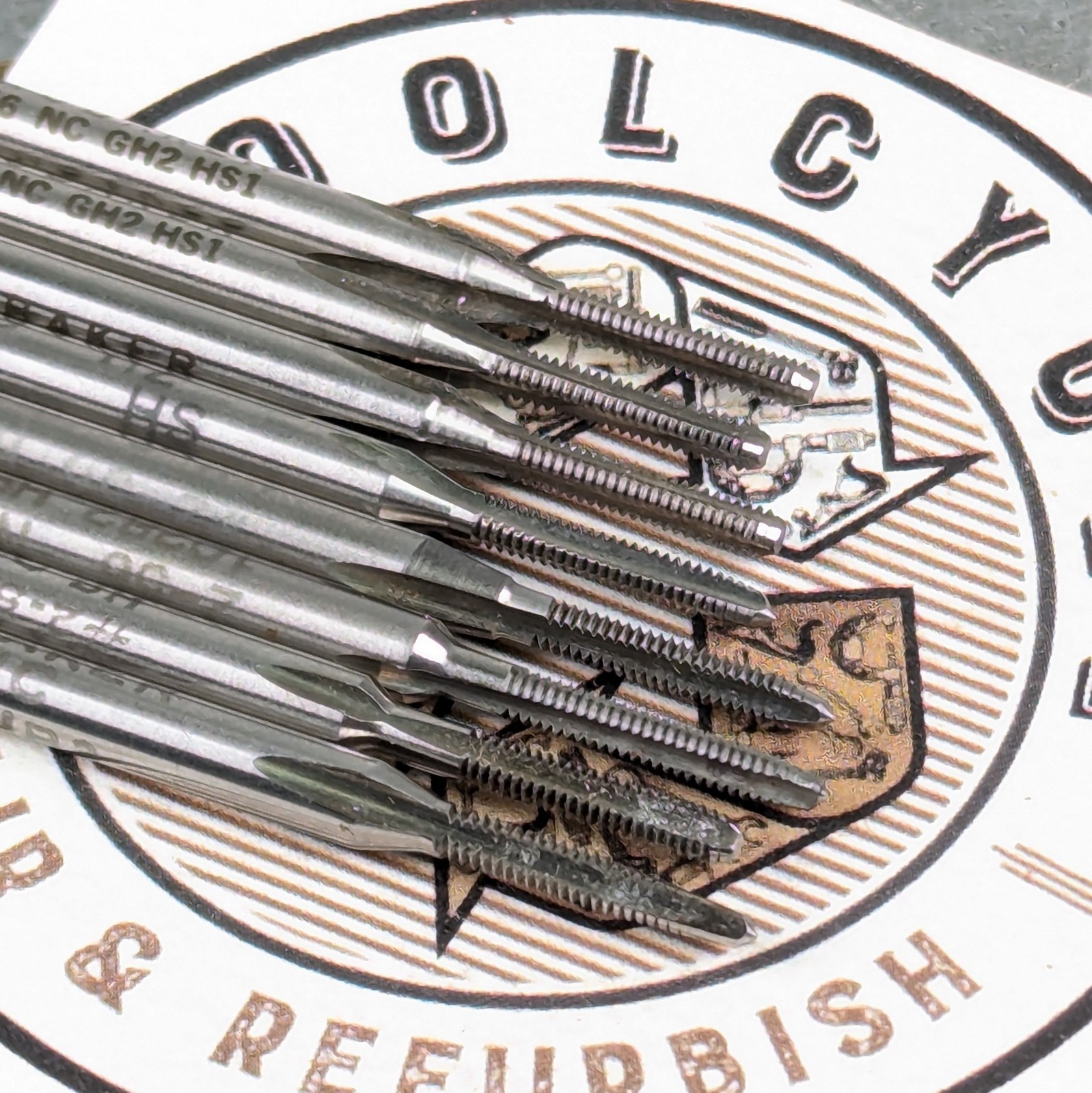 9 Taps 2-56 Sharp! HSS 3-Flute Taper Plug Bottom Brubaker GTD Machinist Tool{915