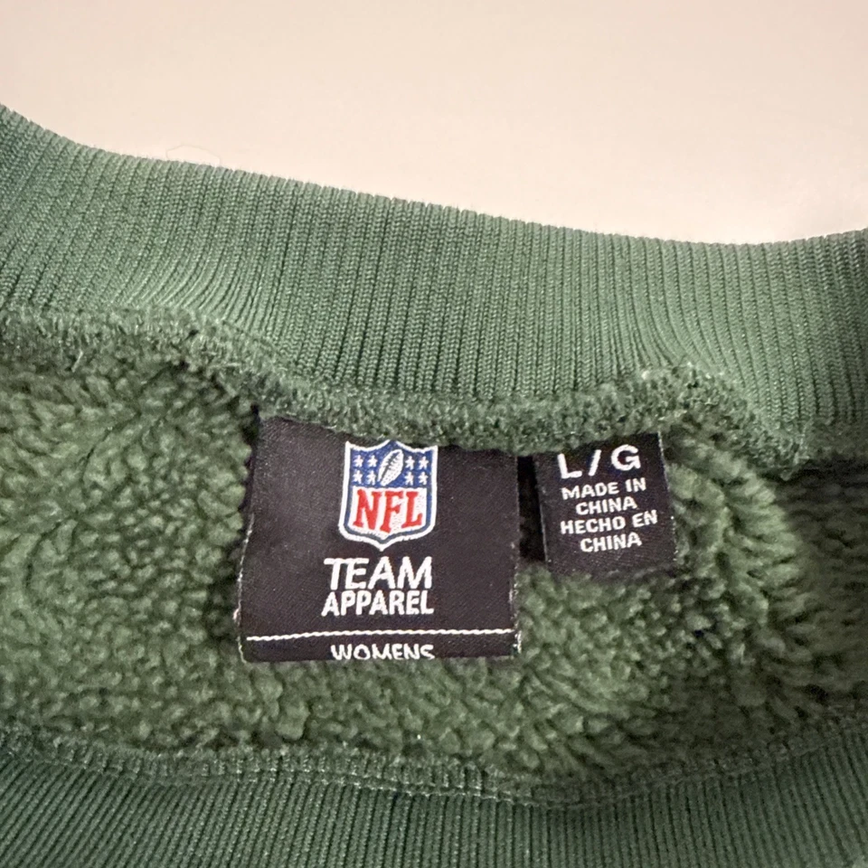 Moletom Green Bay Packers feminino tamanho G verde pulôver futebol americano NFL - Imagem 4 de 4