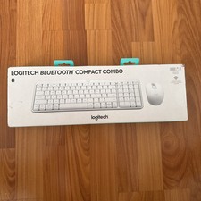 Logitech Bluetooth Compact Combo White Keyboard  Mouse . New Sealed