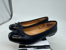 Dolce Vita Moxy Ballet Flats Women's Black Leather Slip-On Casual Comfort - 8