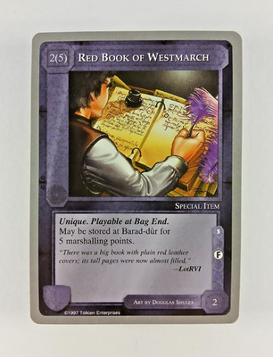 Red Book of Westmarch - Middle Earth CCG card (1998 ICE MECCG Silver Grey Border