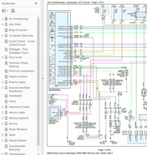 Chevrolet Silverado 2500 2004 Color Wiring Diagram Schematic V8 6.6L DSL 4WD pdf