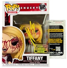Jennifer Tilly signed Funko Pop Tiffany Valentine Bloody Bride of Chucky JSA
