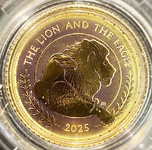 2025 1/10 oz British Lion and American Eagle Gold Coin (BU)