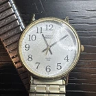 Vintage Timex Watch Gold Tone Indiglo Stretch Band