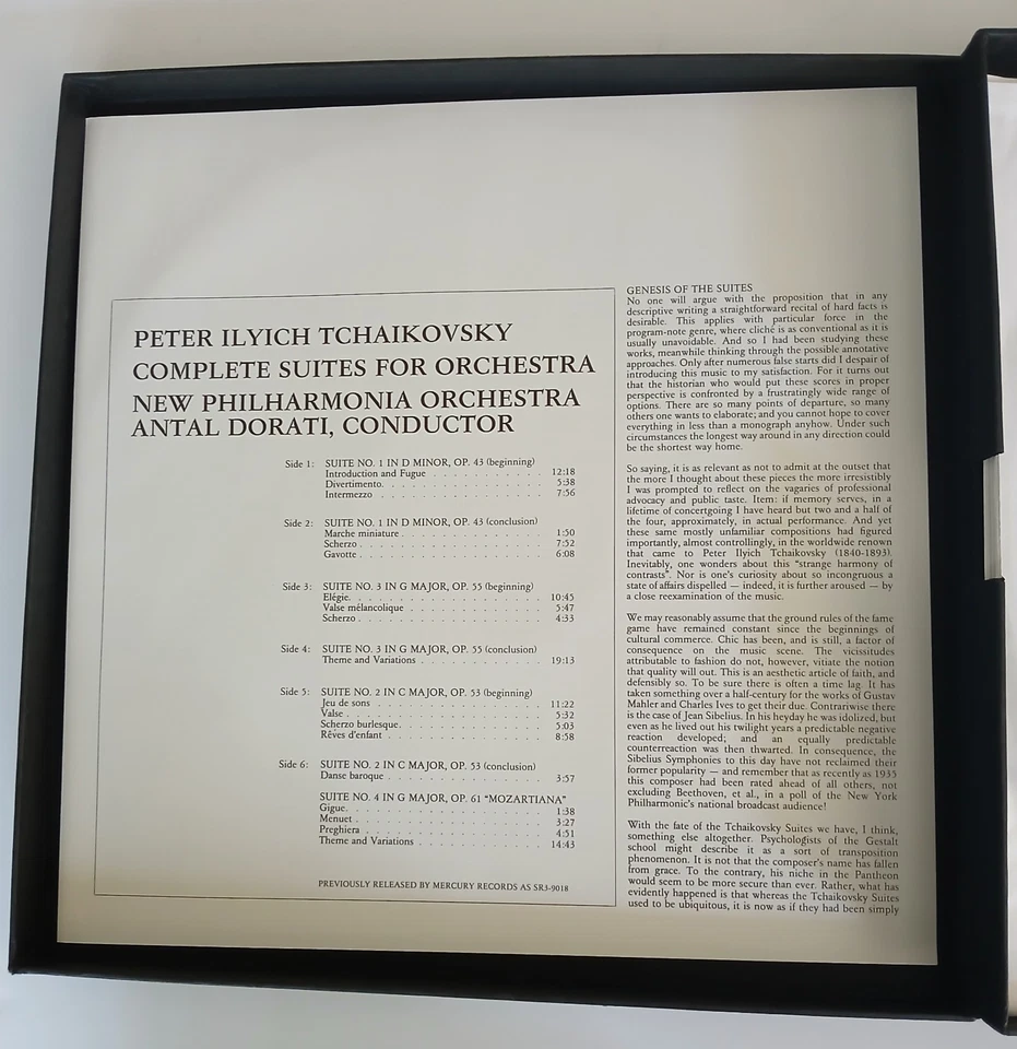 TCHAIKOVSKY Complete Suites Orchestra DORATI Mercury Golden Imports 3Lp Box Set Foto 3 de 4
