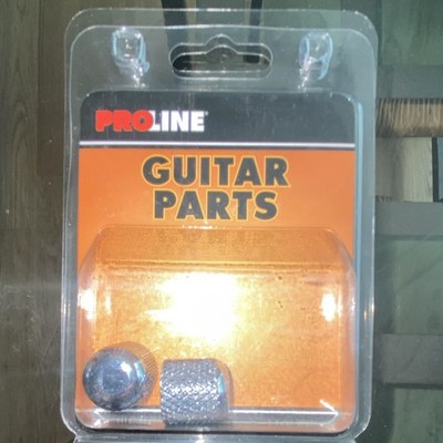 ProLine Silver Chrome Knob Set for Electric Guitar   Replacement Control Knobs 