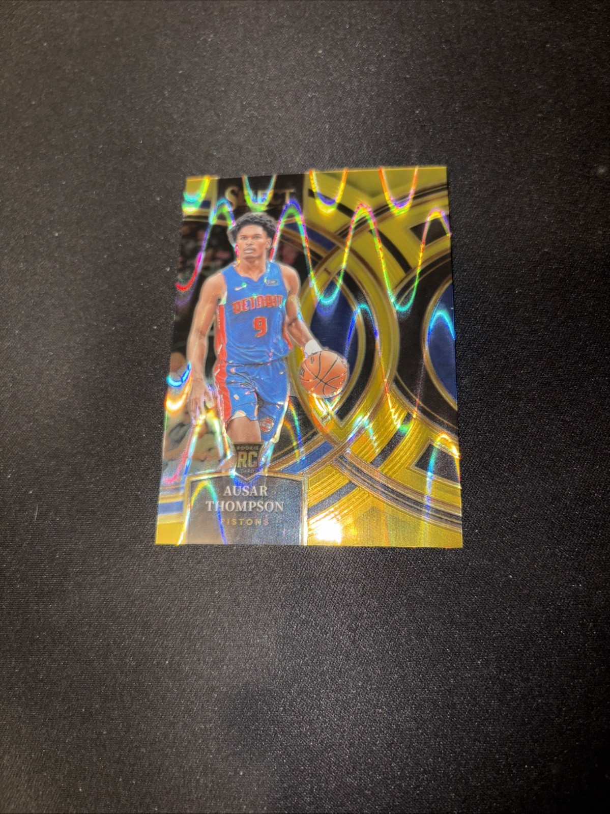 Ausar Thompson RC 2023-24 Panini Select Gold Flash /10 Pistons