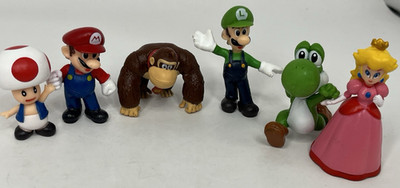 MARIO LUIGI TOAD PRINCESS YOSHI KONG PVC Figures 2007 Nintendo Super Mario Bros