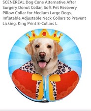 Protective Inflatable Collar for Dogs and Cats - Soft Pet Recovery Collar SIZE L